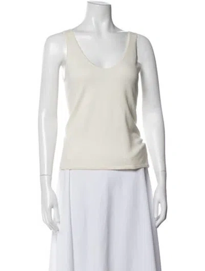 Pre-owned Naadam Cashmere V-neck Sweater In Neutral