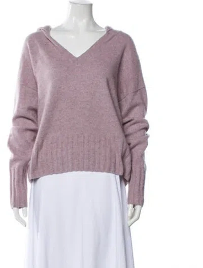 Pre-owned Naadam Cashmere V-neck Sweater In Pink