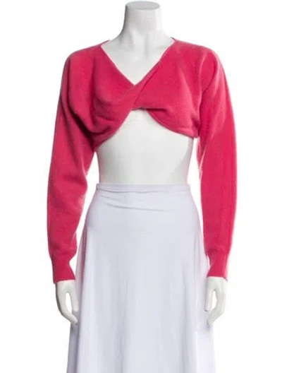 Pre-owned Naadam Cashmere V-neck Sweater In Pink