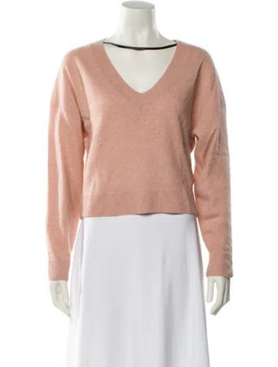 Pre-owned Naadam Cashmere V-neck Sweater In Pink