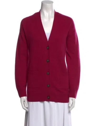 Pre-owned Naadam Cashmere V-neck Sweater In Pink