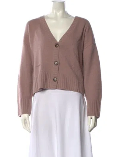 Pre-owned Naadam Cashmere V-neck Sweater In Pink