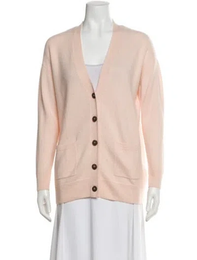 Pre-owned Naadam Cashmere V-neck Sweater In Pink