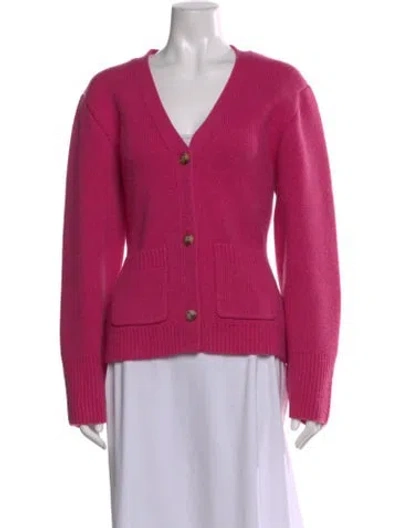 Pre-owned Naadam Cashmere V-neck Sweater In Pink