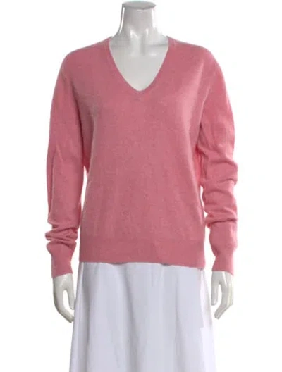 Pre-owned Naadam Cashmere V-neck Sweater In Pink