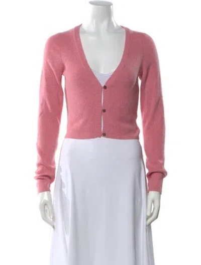 Pre-owned Naadam Cashmere V-neck Sweater In Pink