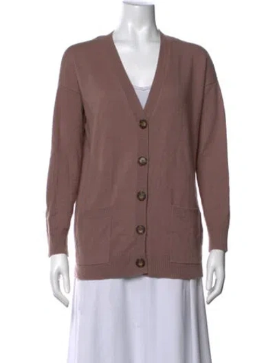 Pre-owned Naadam Cashmere V-neck Sweater In Pink