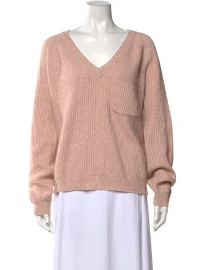 Pre-owned Naadam Cashmere V-neck Sweater In Pink