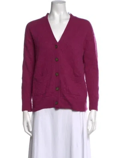 Pre-owned Naadam Cashmere V-neck Sweater In Pink