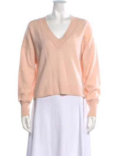 Pre-owned Naadam Cashmere V-neck Sweater In Pink