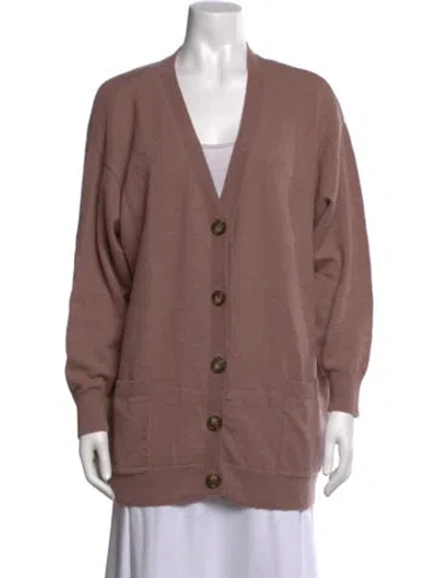 Pre-owned Naadam Cashmere V-neck Sweater In Pink
