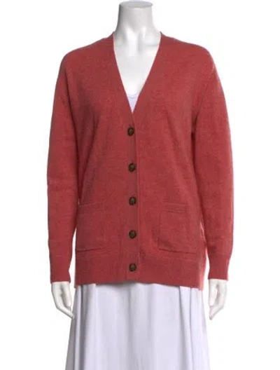 Pre-owned Naadam Cashmere V-neck Sweater In Pink