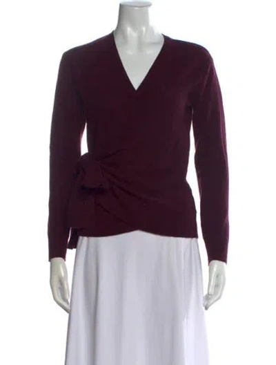 Pre-owned Naadam Cashmere V-neck Sweater In Purple