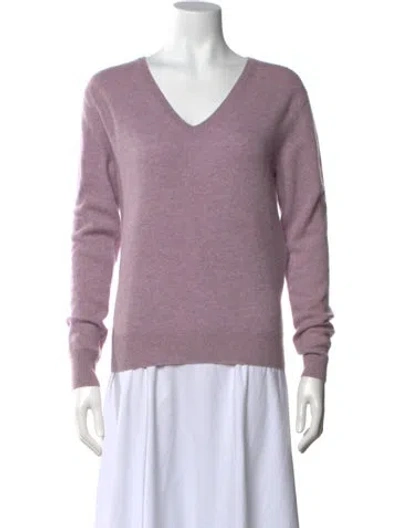 Pre-owned Naadam Cashmere V-neck Sweater W/ Tags In Purple