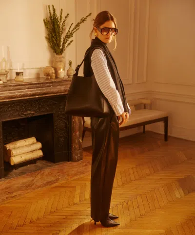 Naadam Cashmino Mixed Media Layered Turtleneck In Gray