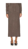 Naadam Cashmino Tailored Skirt In Brown
