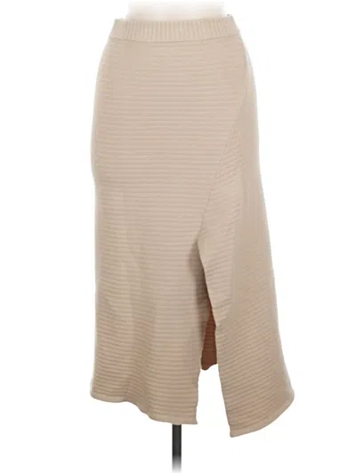 Pre-owned Naadam Casual Skirt In Tan