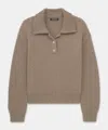 Naadam Chunky Cotton Polo Sweater In Brown