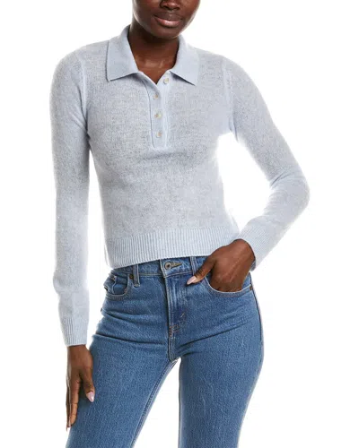 Naadam Cloud Cashmere Polo Sweater In Blue