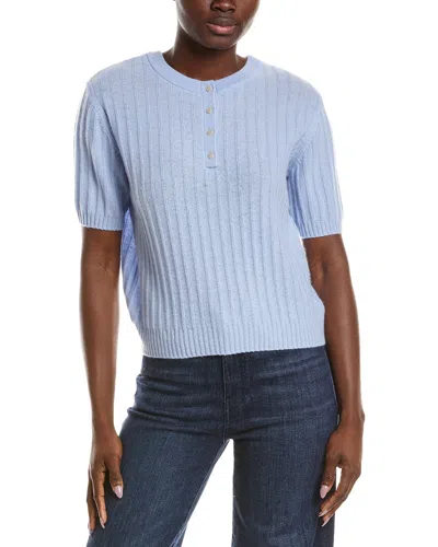 Naadam Coastal Cashmere Reversible Henley Sweater In Multi