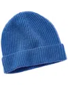 Naadam Collection Ribbed Wool & Cashmere-blend Beanie In Blue