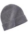 Naadam Collection Ribbed Wool & Cashmere-blend Beanie In Gray