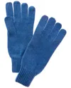 Naadam Collection Ribbed Wool & Cashmere-blend Gloves In Blue
