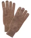 Naadam Collection Ribbed Wool & Cashmere-blend Gloves In Brown