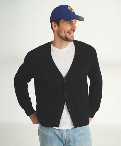 Naadam Cotton Relaxed Cardigan In Black