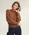 Naadam Cotton Relaxed Crewneck Sweater In Brown