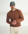 Naadam Cotton Relaxed Rollneck Sweater In Brown
