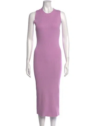 Pre-owned Naadam Crew Neck Long Dress W/ Tags In Purple