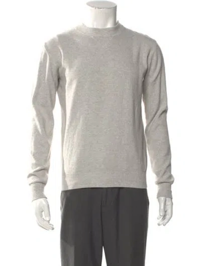 Pre-owned Naadam Crew Neck Long Sleeve Pullover In Gray