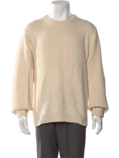 Pre-owned Naadam Crew Neck Long Sleeve Pullover In Neutral