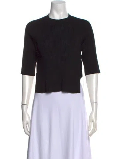 Pre-owned Naadam Crew Neck Sweater In Black