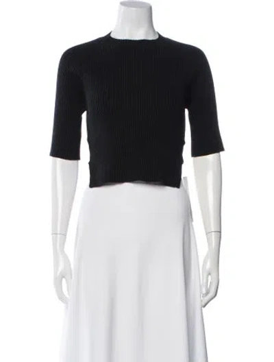 Pre-owned Naadam Crew Neck Sweater In Black