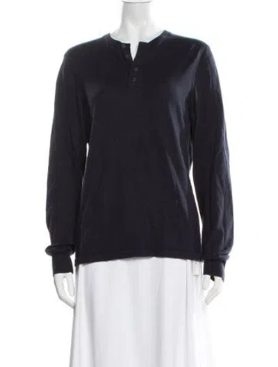 Pre-owned Naadam Crew Neck Sweater In Blue
