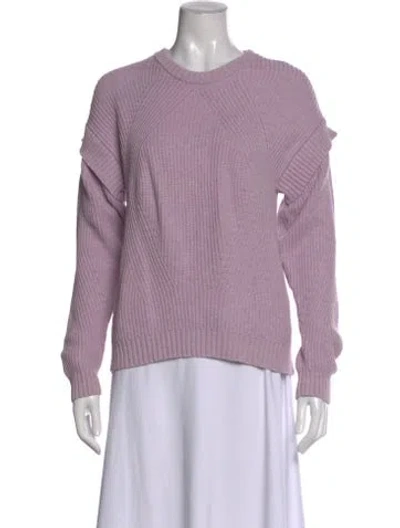 Pre-owned Naadam Crew Neck Sweater In Purple
