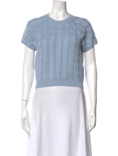 Pre-owned Naadam Crew Neck Sweater W/ Tags In Blue