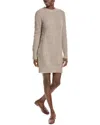 Naadam Cable-knit Wool And Cashmere-blend Mini Dress In Grey