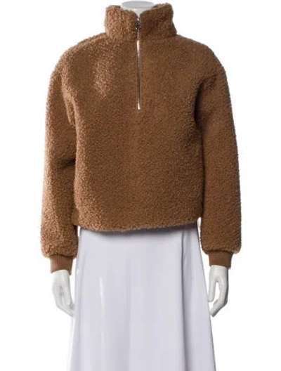 Pre-owned Naadam Faux Fur Jacket In Brown