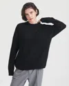 Naadam Featherweight Cashmere Crewneck Sweater In Black