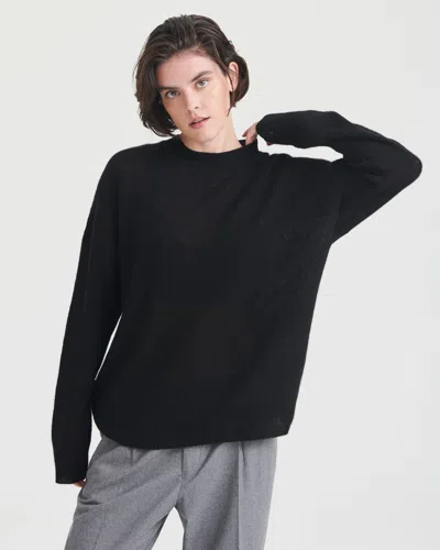 Naadam Featherweight Cashmere Crewneck Sweater In Black