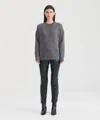 Naadam Featherweight Cashmere Crewneck Sweater In Granite
