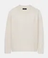 Naadam Featherweight Cashmere Crewneck Sweater In White