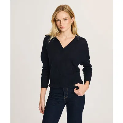 Naadam Featherweight Cashmere Polo Sweater In Blue