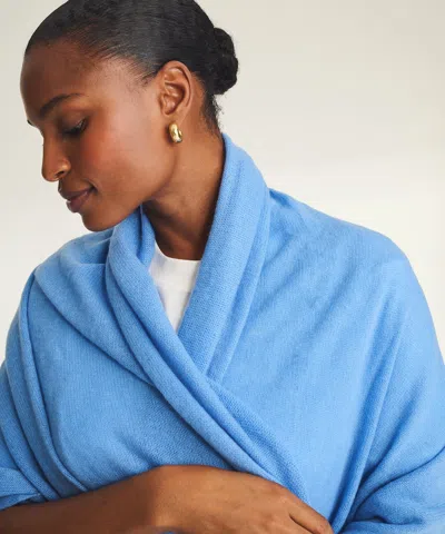 Naadam Featherweight Cashmere Wrap In Blue