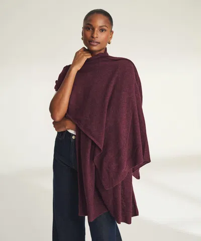 Naadam Featherweight Cashmere Wrap In Burgundy