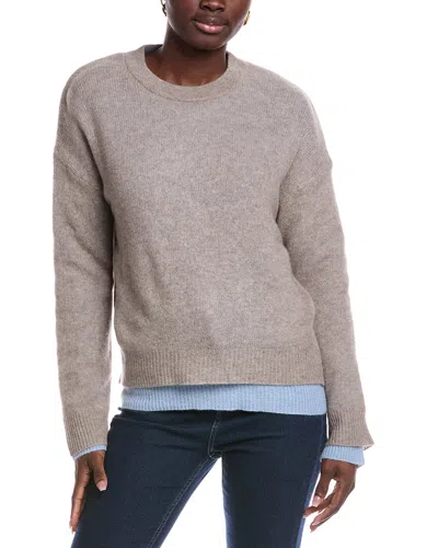 NAADAM NAADAM FEATHERWEIGHT LAYERED REVERSIBLE CASHMERE SWEATER
