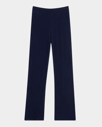 Naadam Fine Pointelle Cable-knit Pants